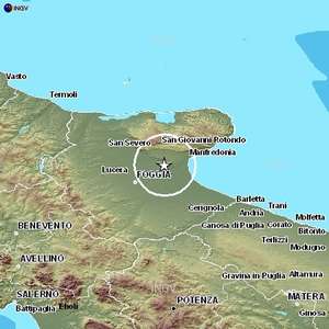 Scossa di terremoto tra Foggia e Manfredonia 